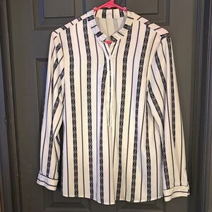 Striped Button-Up Shirt